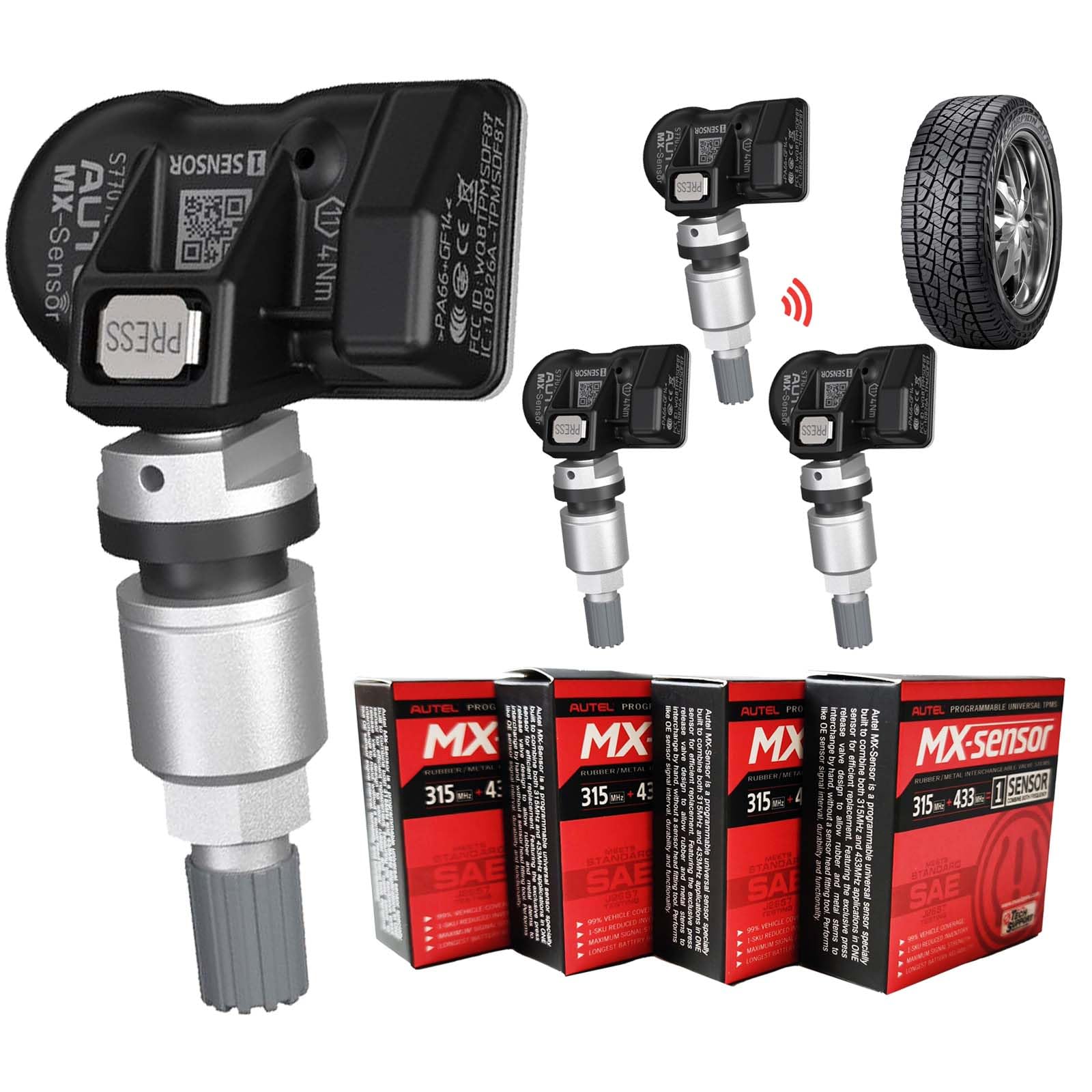 Amazon.com: Autel TPMS Sensors Set of 4, Programmable Mx Sensor
